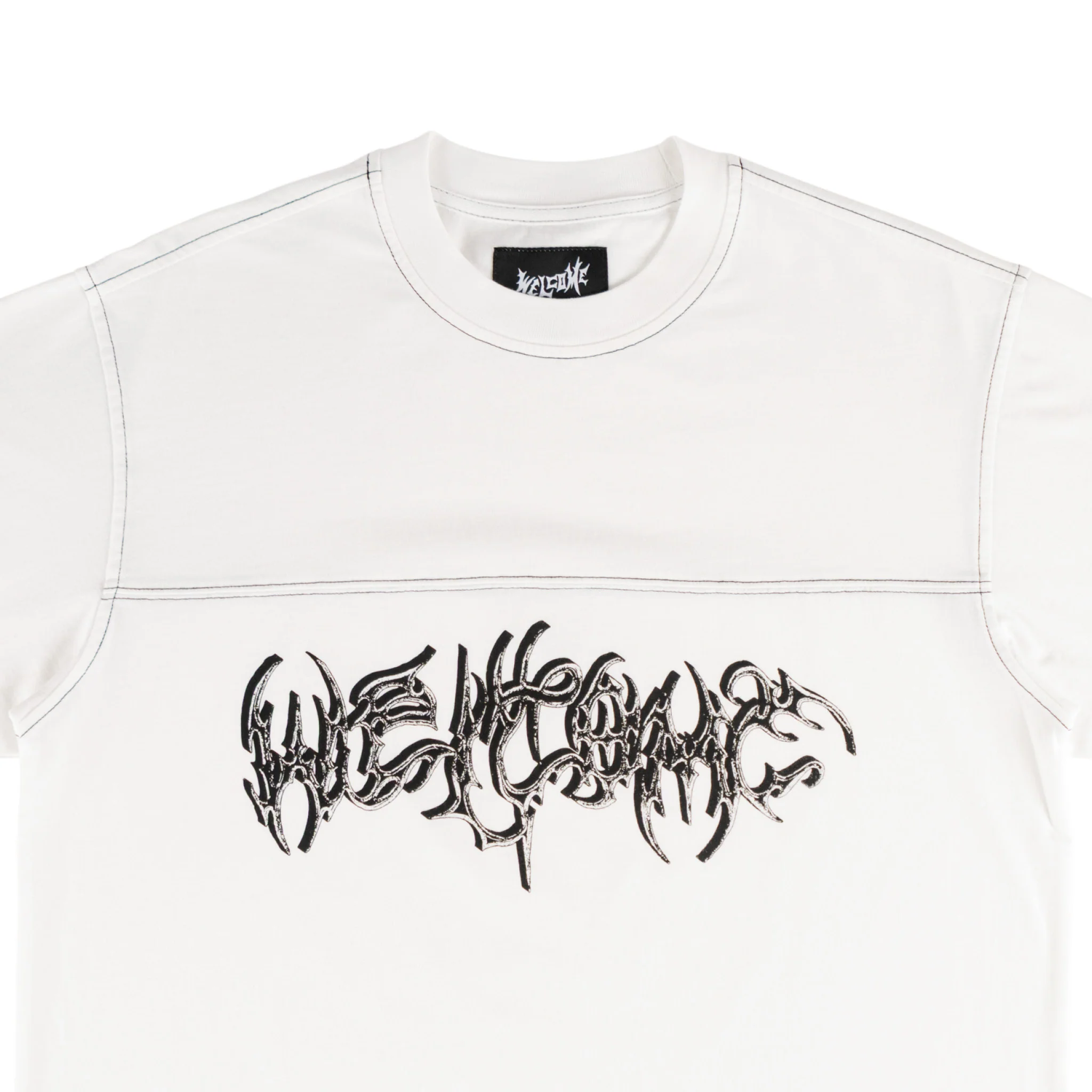 Spire Boxy Contrast Stitch Football Tee - Image 2